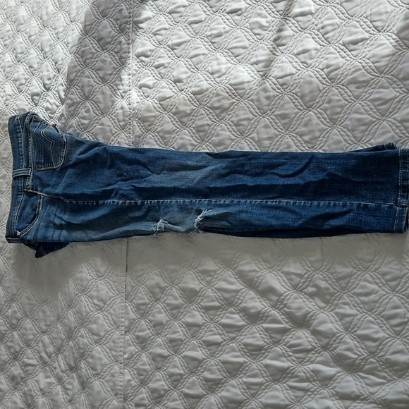 Levi's 524 Too Superlow Distressed Jeans 9M W29 L32 - Picture 11 of 14